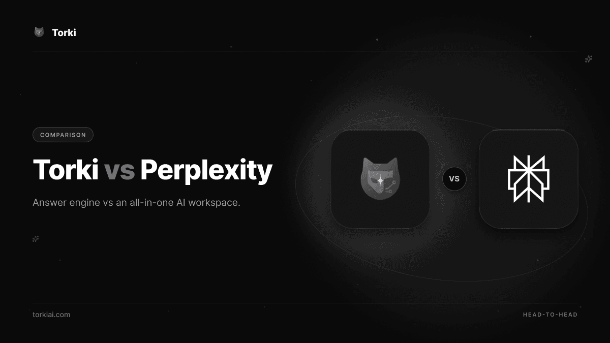 Torki vs Perplexity: Cited Research, Plus Everything Else in One App